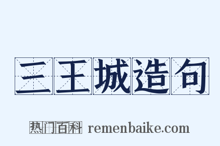 三王城造句是什么意思的图片